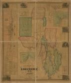 Sagadahoc County 1858 Wall Map, Sagadahoc County 1858 Wall Map